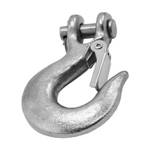 CAMPBELL T9700524 Hook With Latch, Clevis Slip, 5/16 Inch Trade Size, Grade 43 | CM7XHU