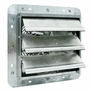 CANARM GSF3-10A Galvanized Shutter Fan, 10 Inch Blade, 3 Speed, 1/25 hp, Totally Enclosed Air Over | CQ8EHH 788N41