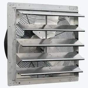 CANARM GSF3-20A Galvanized Shutter Fan, 20 Inch Blade, 3 Speed, 1/4 hp, Totally Enclosed Air Over, 3 | CQ8EHR 788N46