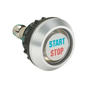 CAPTRON CHT12-159B-64 Capacitive Pushbutton Sensor Switch, IP69K, 22mm, Toggle, Aluminum Bezel | CV8AXN