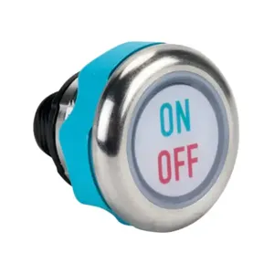 CAPTRON CS10SMTDT-C12-044C Pushbutton Sensor Switch, IP69K, 22mm, Dynamic, Stainless Steel Bezel | CV8BBE