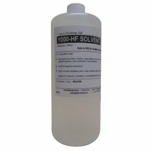 CARCO 1000-HF SOLVENT Solvent, High-Flash, Dye Ink Type, 15 Min, Clear | CQ8EKK 40LF66