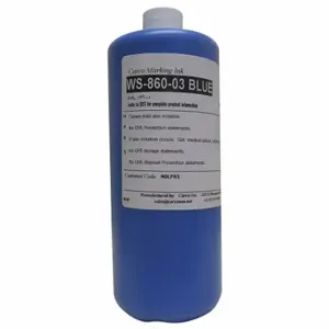 CARCO WS-860-03 BLUE Marking Ink, Non-Settling, Dye Ink Type, 10 to 30 min, Blue | CQ8EKG 40LF91