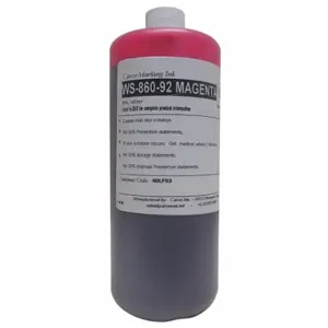 CARCO WS-860-92 MAGENTA Marking Ink, Non-Settling, Dye Ink Type, 10 to 30 min, Pink | CQ8EKU 40LF93