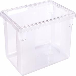 CARLISLE FOODSERVICE PRODUCTS 1062207 Food Storage Container, 26 Inch x 18 Inch x 9 Inch Size, Polyethylene, Clear | CH6HPJ 61LW25