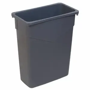 CARLISLE FOODSERVICE PRODUCTS 34201523 Rectangle Trash Can, 15 Gal, Gray, PK 4 | CQ8FZM 42ZY14