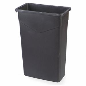 CARLISLE FOODSERVICE PRODUCTS 34202303 Rectangle Trash Can, 23 Gal, Black, PK 4 | CQ8FZN 42ZY15