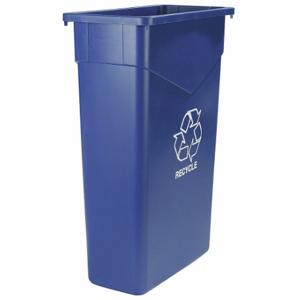 CARLISLE FOODSERVICE PRODUCTS 342023REC14 Rectangle Recycle Can, 23 Gal, Blue, PK 4 | CQ8FXF 42ZY25
