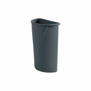 CARLISLE FOODSERVICE PRODUCTS 34302123 Half Rnd Waste Container, 21 gal, Gry, Package Quantity 4, 4 PK | CQ8FXJ 211M31