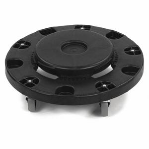 CARLISLE FOODSERVICE PRODUCTS 3691103 Standard Round Container Dolly, Black, PK 2 | CQ8FXK 42ZZ61