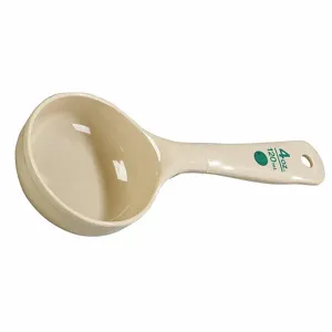 CARLISLE FOODSERVICE PRODUCTS 432806 Measure Miser, 4 oz., Polycarbonate, Beige, 12Pk | CJ2UJK 14D417