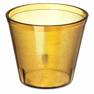 CARLISLE FOODSERVICE PRODUCTS 521613 Tumbler, Amber, 16 Fl.Oz. Capacity, 5.45 Inch Overall Height, 3.28 Inch Dia., San Plastic | CH6KEF 61LW18