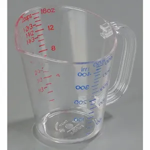 CARLISLE FOODSERVICE PRODUCTS 4314207 Measure Cup, 16 oz., Polycarbonate, Clear, 6Pk | CJ2UJE 14D404