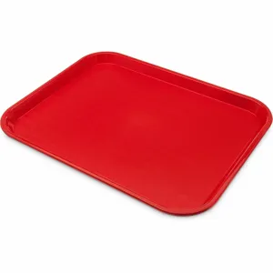 CARLISLE FOODSERVICE PRODUCTS CT141805 Cafeteria Tray, Red, 15 Lbs. Capacity | CH6NTW 61LV88