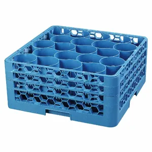 CARLISLE FOODSERVICE PRODUCTS RW20-214 Glass Rack, 20 Compartments, 19 3/4 Inch Length, 19 3/4 Inch Width, 2Pk | CJ2JAA 14D021