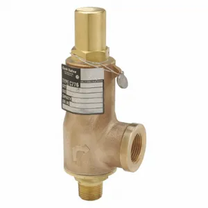 CASH VALVE C776BDDEK01-KM0250 Safety Relief Valve, Bronze, MNPT, FNPT, 3/4 Inch Inlet Size, 1 Inch Outlet Size | CJ3FTH 457A12