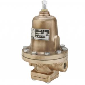 CASH VALVE G60ZCWSSZBBS31-D3 Pressure Regulator, 1/2 Inch Size, Bronze, Water/Air/Oil/Gas, 10-50 PSI, Buna-N, Steel | CN3NMA