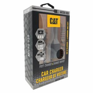 CAT CAT-CLA-M USB-Autoladegerät, 5 VAC, 2 Ausgangsanschlüsse, Schwarz, Micro-USB-Geräte | CQ8HQP 488H43