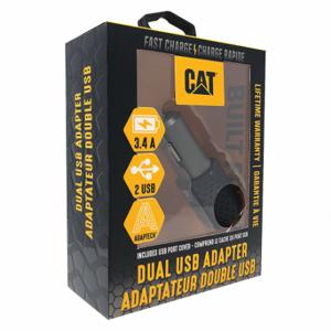 CAT CAT-DC2USB-BLK USB-Autoladegerät, 5 VAC, 2 Ausgangsanschlüsse, Schwarz, USB-betriebene Geräte | CQ8HQQ 488H48