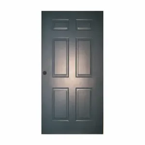 CECO CSPD-FL3068-CYL-ST Six Panel Security Door, Embossed Steel, Cylindrical, 80 Inch Door Opening Height | CQ8JUV 3TJH5