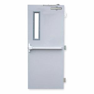 CECO RSHL-3-3068-LHR-CU Security Door, Service With Window, 2 2100 Exit Device, Lhr, 80 Inch Door Opening Height | CQ8KZL 1VNB9