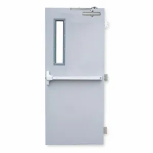 CECO RSHL-3-3068-LHR-ST Security Door, Service With Window, 3 2100 Exit Device, Lhr, 80 Inch Door Opening Height | CQ8KZP 1VMY8