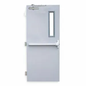 CECO RSHL-3-3068-RHR-CU Security Door, Service With Window, 2 2100 Exit Device, Rhr, 80 Inch Door Opening Height | CQ8KZM 1VNA4