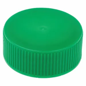 CELLTREAT 229453 Centrifuge Tube Cap, HDPE, Unlined, Screw On, Green, Narrow, 500 Pack | CQ8LBG 48TD57