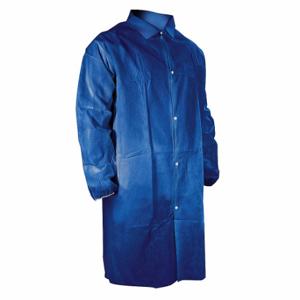CELLUCAP 3302NM Disposable Lab Coat, Polypropylene, Navy Blue, M, 25 PK | CQ8LGH 22CU04