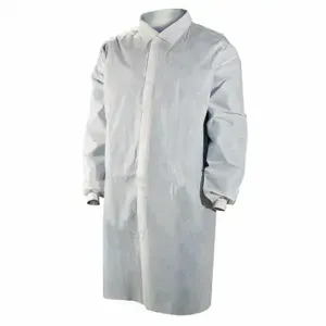 CELLUCAP 3509XX Disposable Lab Coat, Mandarin Collar, Elastic Cuff, Sms, White, 2Xl, Cellucap, 25 PK | CQ8LGY 22CT91