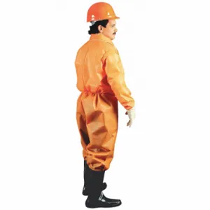 CELLUCAP 358441XXXGRA Collared Disposable Coverall, Polypropylene, Light Duty, Serged Seam, Orange, Cellucap | CQ8LHQ 6WTJ6