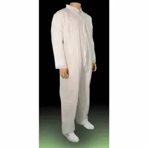 CELLUCAP 55802XX Coveralls, Disposable, Polypropylene 2Xlrg, PK 25, Polypropylene, Light Duty | CT3MHL 29YH13