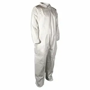 CELLUCAP 5740X Collared Disposable Coverall, Polypropylene, Heavy Duty, Serged Seam, White, Cellucap, XL | CQ8LHM 22CU20