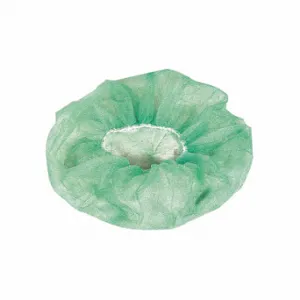 CELLUCAP BI4BGRM Bouffant Cap, Polypropylene, Green, Bag, M, Bouffant Cap Garment, 100 Pack | CQ8LDR 34FZ80