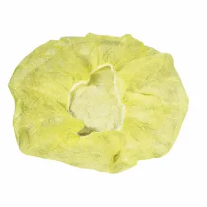 CELLUCAP BI4HSYL Bouffant Cap, Polypropylene, Yellow, Bag, 1000 Pack | CQ8LEB 12W272