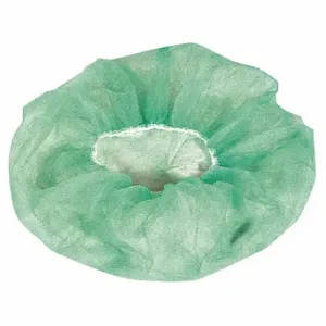 CELLUCAP BIX4HSGR Bouffant Cap, Polypropylene, Green, Bag, L, Bouffant Cap Garment, 1000 Pack | CQ8LDP 40N277