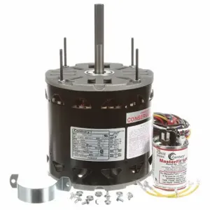 CENTURY FD6002A Direct Drive Blower Motor, 4 Speed, Open Air-Over, Stud Mount, 1/3, 1/8 Hp, 208-230VAC | CQ8LNT 48UU56