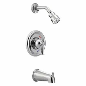 CFG T41311C Tub and Shower Trim Kit, Moen, Capstone, Single Function, Chrome Finish | CQ8LYD 492N83