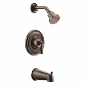 CFG T41311COWBGR Tub and Shower Trim Kit, Moen, Capstone, Single Function, Old World Bronze Finish, Trumpet | CQ8LYF 492N88