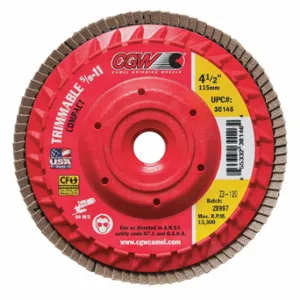 CGW ABRASIVES 30142 Flap Disc, 4.5x5/8-11, Z3, 40G, ZA | CQ8MAP 267U55