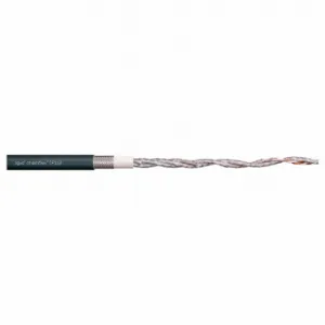 CHAINFLEX CF112-02-02-02 Data Cable, Cf112, Pur Jacket, Anthracite Gray, 2 Conductors, 24 Awg, Shielded, 5 X Od | CQ8MFM 801L12