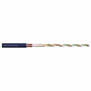 CHAINFLEX CF299-02-04 Data Cable, Cf299, Tpe Jacket, Steel Blue, 4 Conductors, 24 Awg, Shielded, 3 X Od | CQ8MQT 801LY0