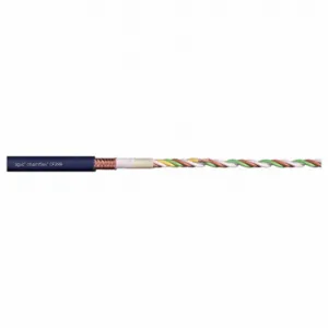 CHAINFLEX CF299-02-04 Data Cable, Cf299, Tpe Jacket, Steel Blue, 4 Conductors, 24 Awg, Shielded, 3 X Od | CQ8MQT 801LY0