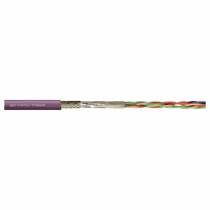 CHAINFLEX CF898-060 Bus Cable, CF898, Profinet, PUR Jacket, Yellow/Green, Shielded, 8 x OD, Order by the Foot | CQ8MCF 801M99