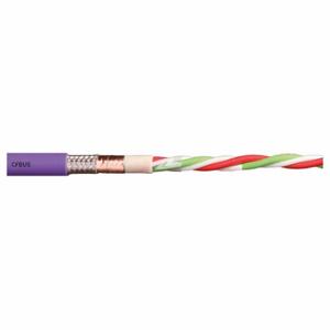 CHAINFLEX CFBUS-003 Bus Cable, CFBUS, Profibus, TPE Jacket, Red, Shielded, 5 x OD, Order by the Foot | CQ8MCQ 801MA5