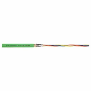 CHAINFLEX CFSP-182-060 Bus Cable, CFSPECIAL.182, Profinet, PUR Jacket, Yellow/Green, Shielded, 5 x OD | CQ8MEQ 801MM5