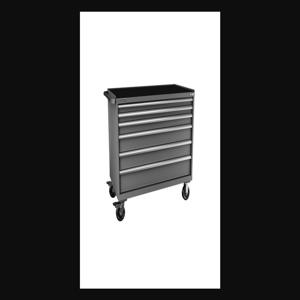 Champion Tool Storage D15000601ILMB8RT-DG Cabinet, 56-1/2 x 43-1/4 x 28-1/2 Inch Size, 6 Drawers, Dark Grey | CJ6BHB