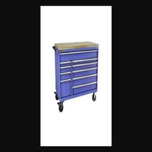 Champion Tool Storage D1500DB10MB8BBT-BB Cabinet, 56-1/2 x 33-1/2 x 28-1/2 Inch Size, 10 Drawers, Bright Blue | CJ6BEN