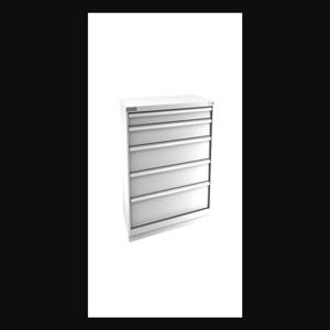 Champion Tool Storage D18000501ILCFTB-LG Cabinet, 56-1/2 x 41-3/4 x 28-1/2 Inch Size, 5 Drawers, 94 Compartment, Light Gray | CJ6BQU
