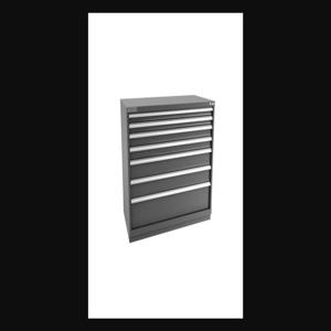 Champion Tool Storage D18000701ILCFTB-DG Cabinet, 56-1/2 x 41-3/4 x 28-1/2 Inch Size, 7 Drawers, 162 Compartment, Dark Gray | CJ6BVT